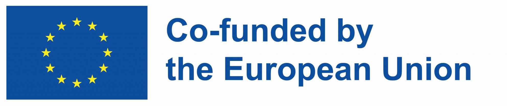 The logotype of UE with text: co-funded by the European Union