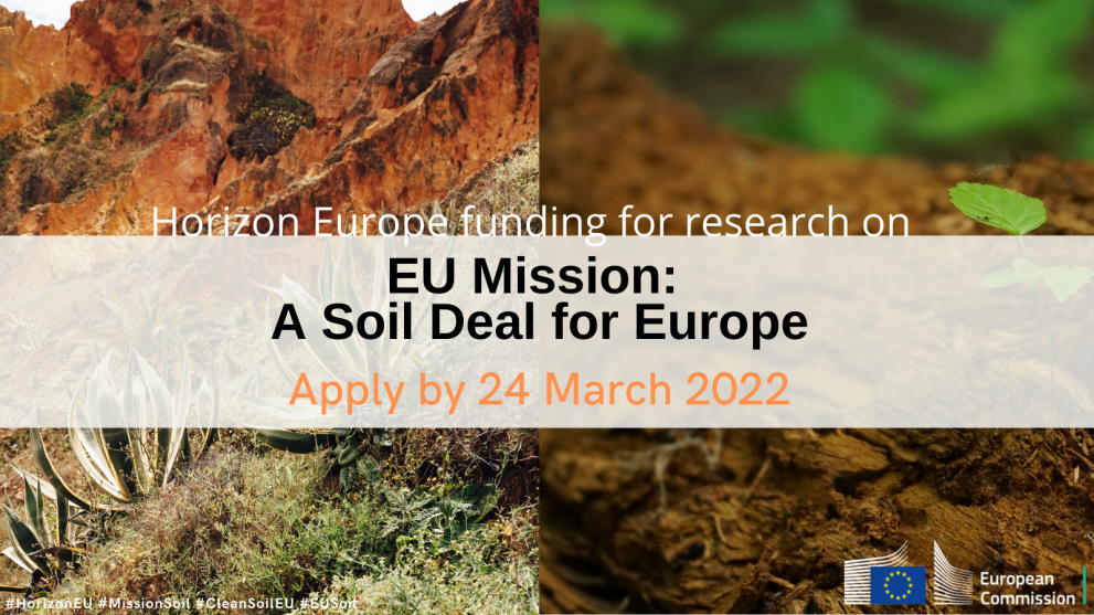 The European Commission is looking for the best innovative ideas to advance the protection and restoration of soils in Europe and beyond. The deadline to apply is 24 March.