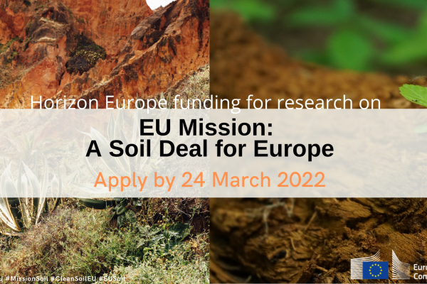 The European Commission is looking for the best innovative ideas to advance the protection and restoration of soils in Europe and beyond. The deadline to apply is 24 March.