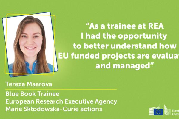 Trainee quote about her experience at the European Research Executive Agency