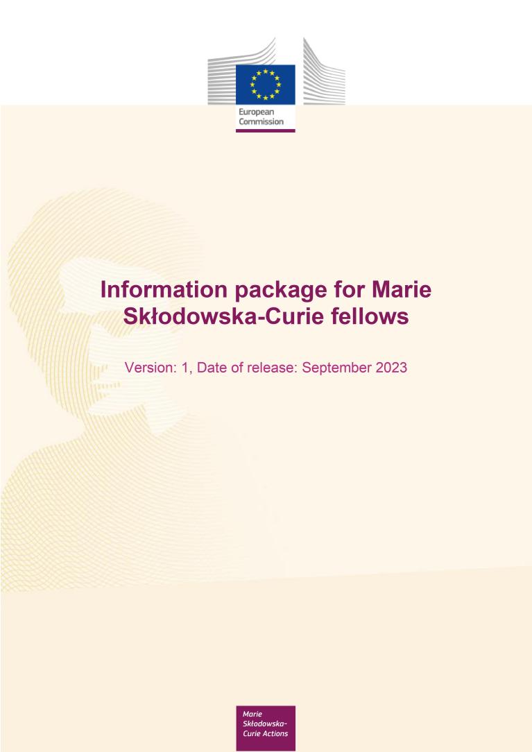 Information package for Marie Skłodowska-Curie fellows