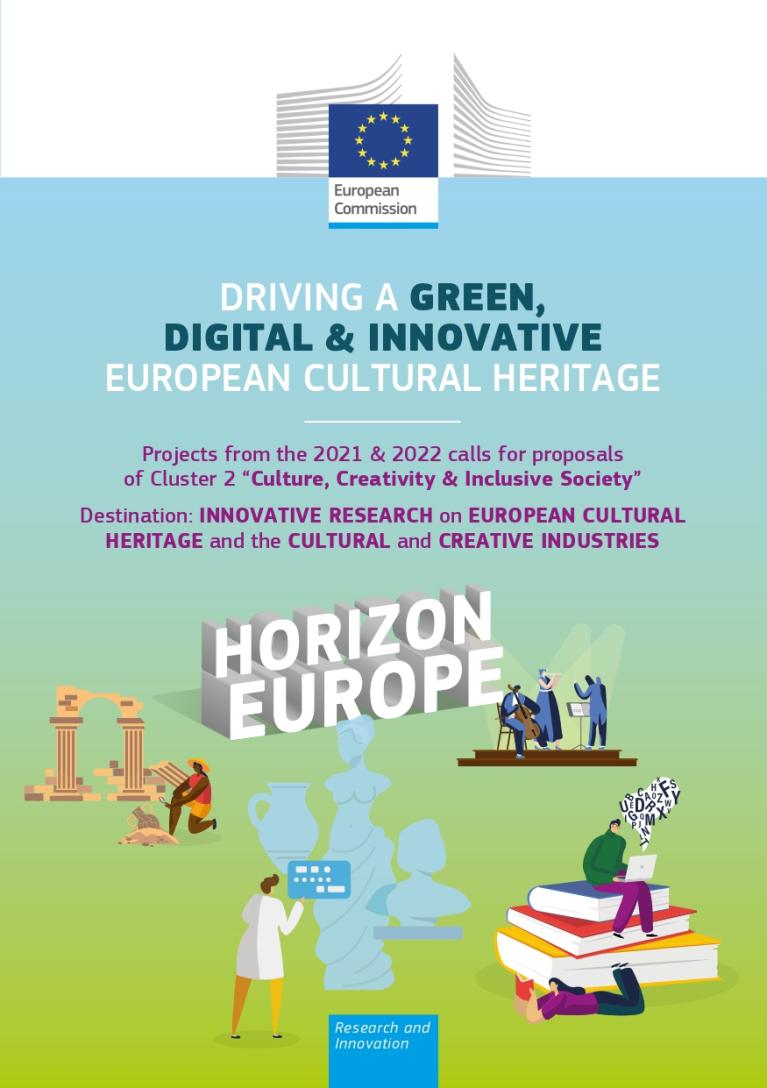 Cover of the "Driving a green, digital & innovative European cultural heritage" publication