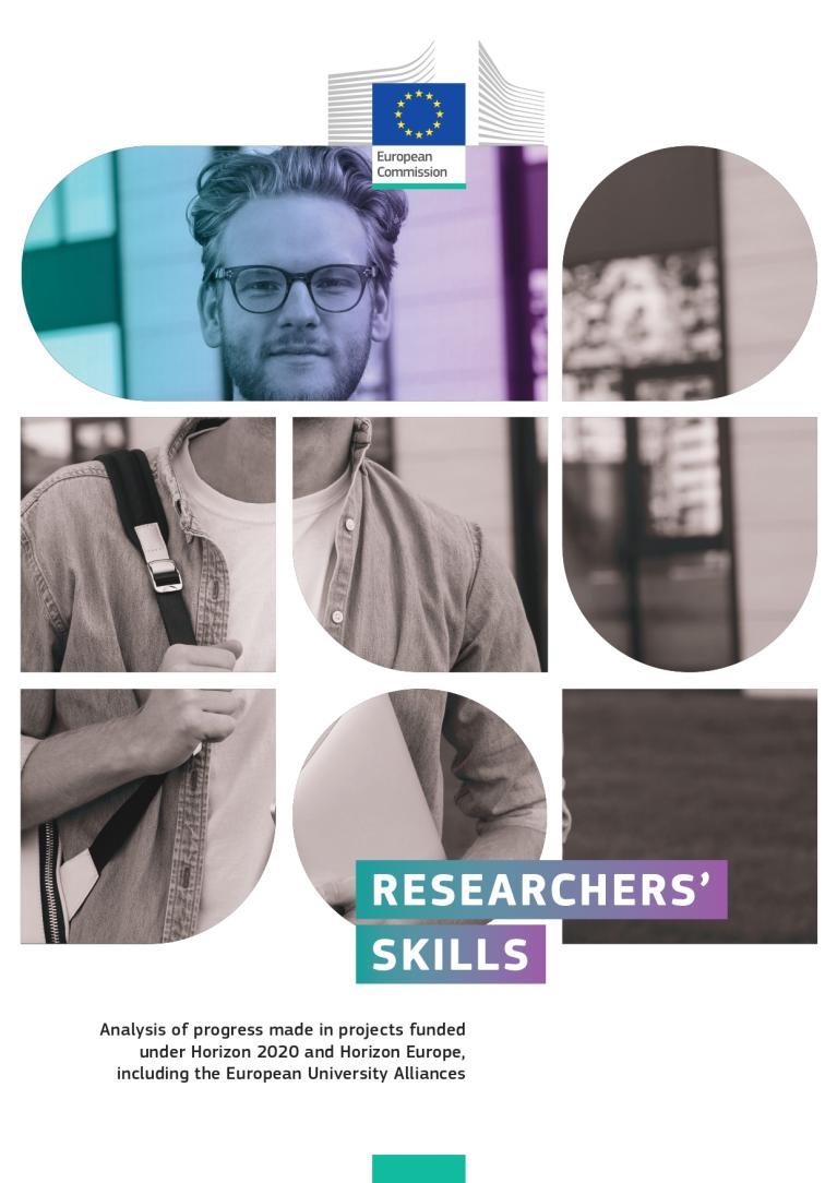 Cover for the "Researchers' skills" publication